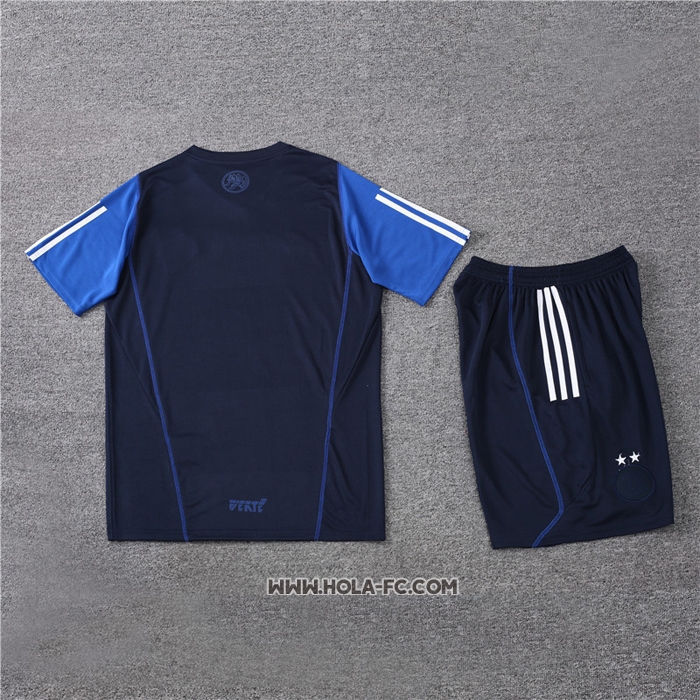 Chandal del Argelia 2023-2024 Manga Corta Azul - Pantalon Corto